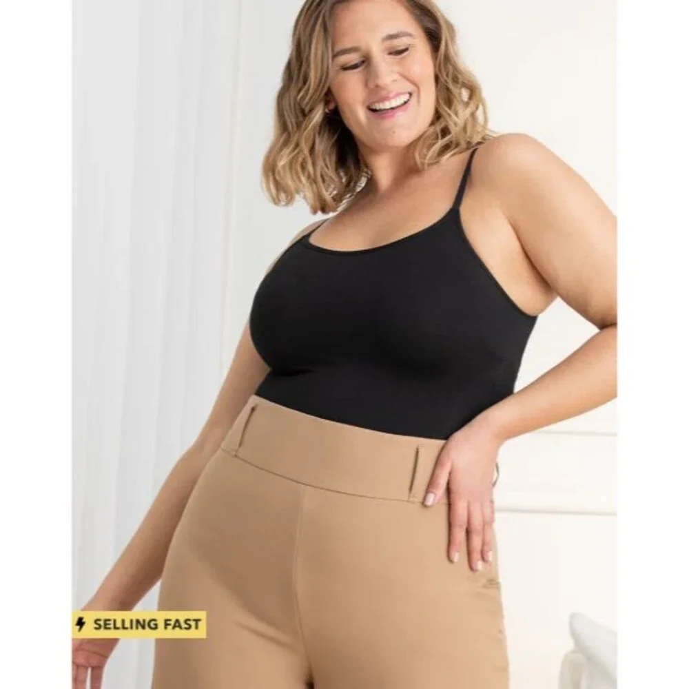 Empetua by Shapermint Womens 3XL Scoop Neck Cami White 62001 Shaping Compression - Picture 7 of 9